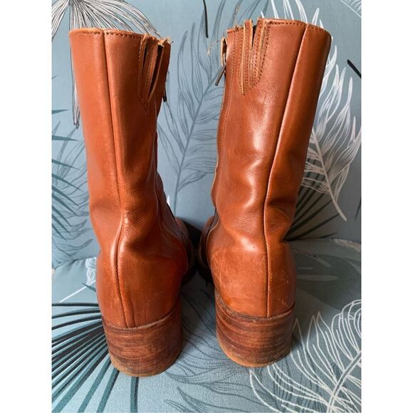 FRYE Vtg Y2K 70’s brown Campus Short Boots Men 8.5 D Women 10 USA - Picture 6 of 13